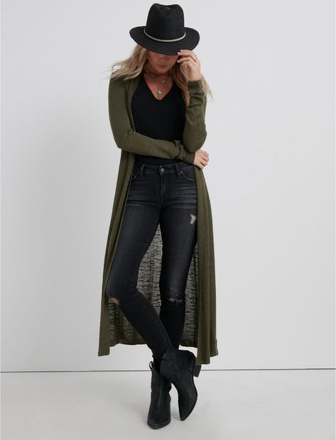 Long Cardigan Outfit Fall, Cardigan Outfit Casual, Duster Cardigan Outfit, Cardigan Outfit Ideas, Duster Outfit, Outfit Ideas For Summer, Cardigan Outfit, Fall Outfits For Work, Duster Cardigan