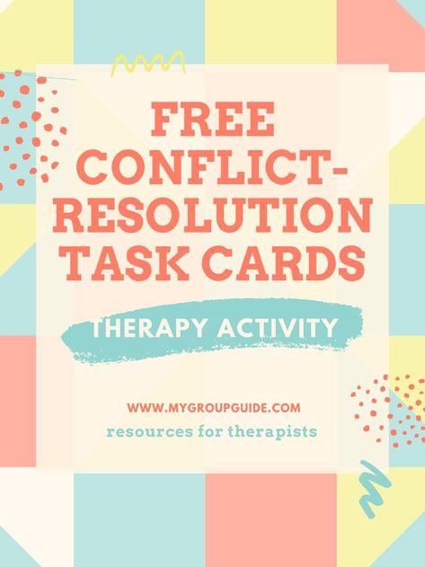 Conflict Resolution Activities, Conflict Resolution Worksheet, Family Therapy Activities, Group Therapy Activities, Communication Activities, Therapy Activity, Recreation Therapy, Social Skills Groups, Therapy Games