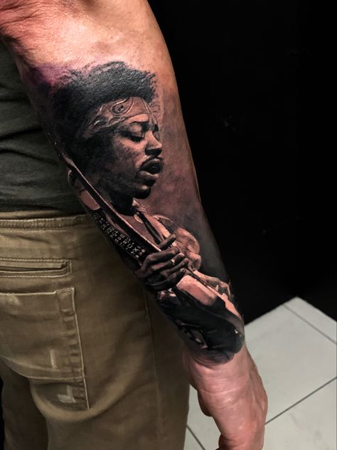 Black contrast tattoo Hendrix Tattoo, Contrast Tattoo, Jimi Hendrix Tattoo, Hendrix, Portrait Tattoo, Tatting, Tattoos, Music, Quick Saves