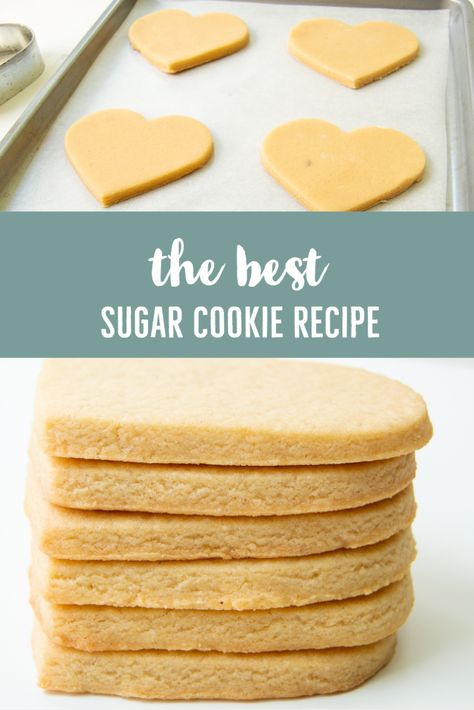 Crisco Sugar Cookies, Best Sugar Cookie Recipe For Decorating, Cookie Recipe For Decorating, Sugar Cookie Recipes, Sugar Cookie Recipe For Decorating, The Best Sugar Cookies, The Best Sugar Cookie Recipe, Room Temperature Butter, Best Sugar Cookie