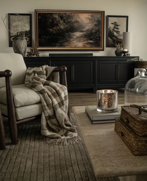 Moody But Light Living Room, Moody Living Room Lighting, Cozy Moody Living Room, Moody Living Room, Fall Guy, Southern Decor, Weather Today, Dream House Interior, Too Soon