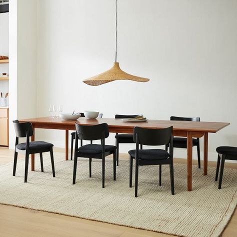 Expandable Dining Tables | West Elm Modern Contemporary Dining, Expandable Dining Table, Contemporary Dining Table, Mid Century Dining, Furniture Trends, Contemporary Dining, Outdoor Dining Furniture, Solid Wood Dining Table, Wood Dining Table