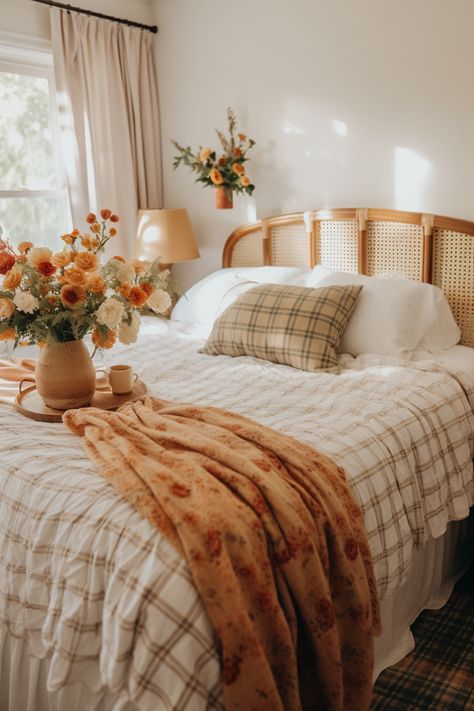 80+ Gorgeous Cottagecore Bedroom Ideas Earthy Yellow Bedroom, Teen Cottagecore Bedroom, Bedroom Primary, Floral Patterns Vintage, Diary Illustration, Colorful Cottagecore, Cottagecore Bedroom Ideas, Cottagecore Bedroom, Vintage Bedroom Decor