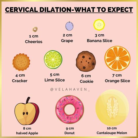 How dilated? Cervix dilation the cervix opens to accommodate the passage of baby How To Dilate Cervix Faster Naturally, 2 Cm Dilated, Cervical Dilation Chart, 10 Cm Dilated, Cervix Dilation Chart, Cervix Dilation, Cervical Dilation, Baby Art Projects, Banana Slice