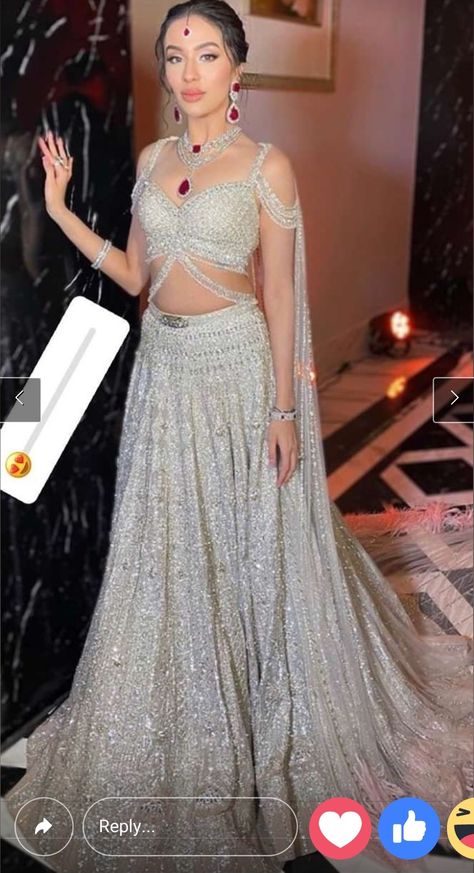 Lehnga Colour, New Dress Design Indian, Silver Lehenga, Bridal Sharara, Latest Bridal Lehenga, Wedding Lehenga Designs, Bridal Lehenga Collection, Latest Bridal Dresses, Indian Bridal Lehenga