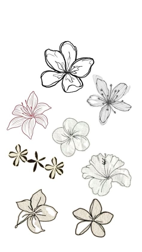 Mini Hawaiian Tattoos, Hawaii Inspired Tattoos, Hawaiian Flower Tattoo, Succulent Tattoo, Hawaiian Flower Tattoos, Cute Henna Tattoos, Cute Henna, Hawaiian Tattoo, Tattoo Design Book