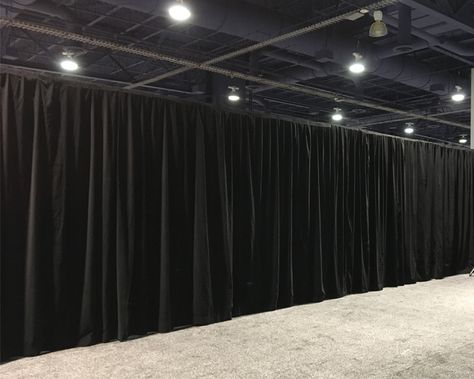 Rental Pipe and Drape Las Vegas – Turn of Events Productions Black Draping Wedding, Wall Drapes, Bourbon Tasting, Velvet Room, Ceiling Curtains, Dark Curtains, Velvet Drapes, Curtains And Draperies, Pipe And Drape