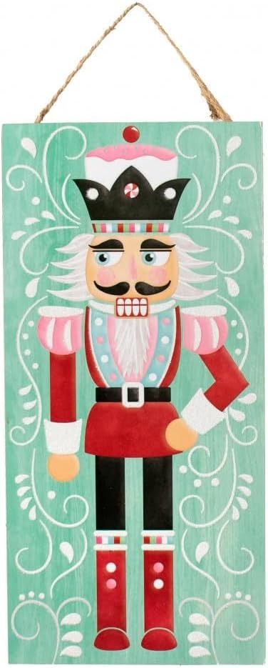 Amazon.com : Craig Bachman 12" Wooden Sign: Nutcracker Mint Green Christmas Wall Door Hanger Sign : Home & Kitchen Nutcracker Wood Sign, Mint Green Christmas, Holiday Door, Wall Door, Christmas Wall, Nutcracker Christmas, Amazon Com, Green Christmas, Wooden Sign