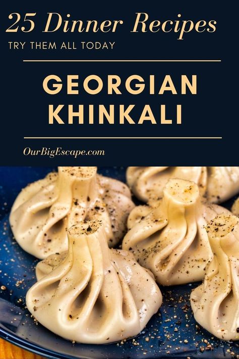 Khinkali Recipe, Georgian History, Georgian Desserts, Khachapuri Recipe, Dessert Recipes Quick, Georgian Recipes, Foreign Recipes, Georgian Cuisine, Georgian Food