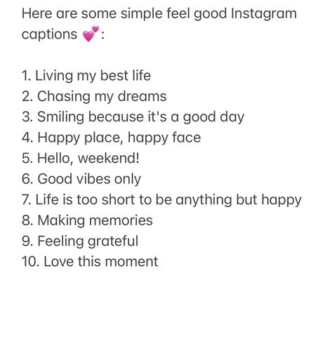 Good Day Captions Instagram, Grateful Captions For Instagram, Living In The Moment Captions, Sisters Day Out Captions, Positive Captions For Instagram Happy, Happy Captions Instagram Smile Short, Happy Day Captions, Caption For Happy Moments, Moments Captions Instagram