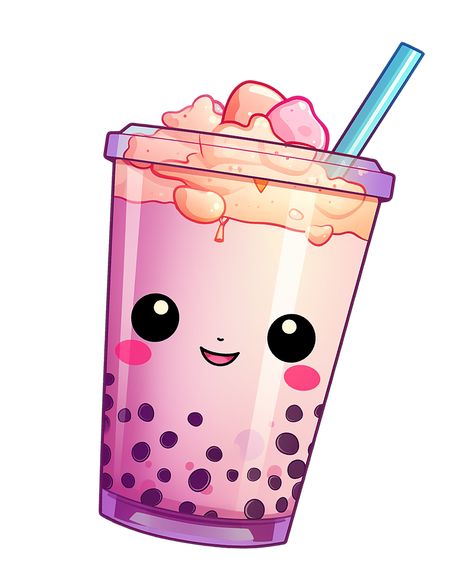 #buble #tea #buble tea #clipart Boba Character, Pink Bubble Tea, Doodles Food, Zombie Drawing, Bubble Tea Sticker, Tea Clipart, Cute Bubble Tea, Zombie Drawings, Bubble Tea Boba