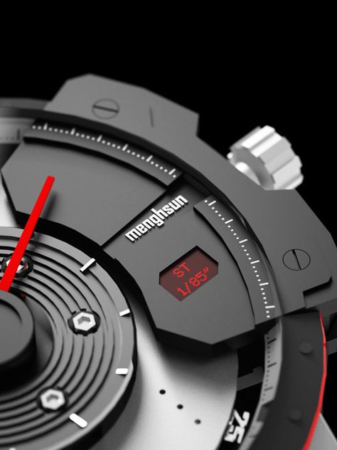 Shift Hybrid Watch Concept by Menghsun Wu » Yanko Design Concept Watch, Bike Workshop, Watch Photography, Car Concept, Automotive Engineering, Unique Clocks, The Shift, Porsche Design, Yanko Design