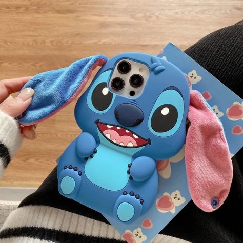 Just found this amazing item on AliExpress. Check it out! $6.71 | Cartoon 3D stereoscopic Disney Stitch Silica gel Phone Case For iPhone 15 14 13 12 11 Pro Max Anti-drop Soft Back Cover Funda Stitch Ears, Diy Case, Branded Phone Cases, Stitch Cartoon, Cute Stitch, Kawaii Plush, 3d Cartoon, Disney Stitch, Cute Diys