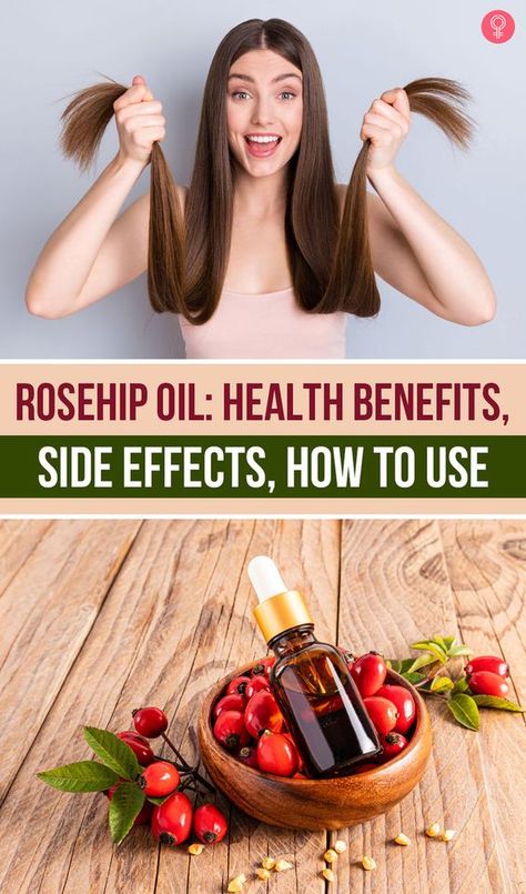 The benefits of rosehip oil extends beyond skin care as it is also considered good for your overall health. It is derived from the hips and seeds of Rosa canina. It is loaded with essential fatty acids and vitamins A, C, and E and offers a range of benefits. Vitamin E Oil For Skin, Benefits Of Rosehip Oil, Rosehip Oil Benefits, Herbs For Hair Growth, Herbs For Hair, Anti Aging Oils, Hair Tonic, Oil Benefits, Skin Benefits