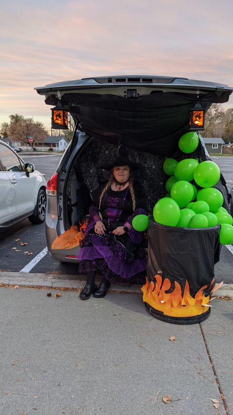 Truck Or Treat Witch Ideas, Trunk Or Treat Ideas Star Trek, Witches Brew Trunk Or Treat, Witches Cauldron Trunk Or Treat, Witch Trunk Or Treat Ideas For Cars, Witch Theme Trunk Or Treat Ideas, Witch Trunk Or Treat Ideas For Suv, Witches Trunk Or Treat Ideas, Witch Theme Trunk Or Treat