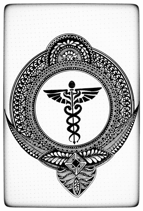 Not all angels have wings ....some have stethoscope.... Doctor Mandala Art, Doctor Sketch Drawings, Stethoscope Drawing, Doctor Painting, Not All Angels Have Wings, Gym Icon, Doctor Drawing, Easy Mandala, Easy Mandala Drawing