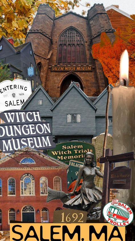 #salem #Massachusetts #salemmass Salem Massachusetts Aesthetic, Massachusetts Autumn, Salem Trip, Massachusetts Aesthetic, Salem Witch Museum, Salem Mass, Salem Witch Trials, Autumn Wallpaper, Salem Massachusetts