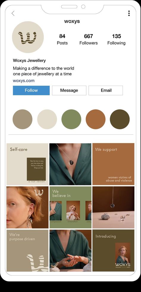 - Earthy neutral colours for sustainable jewellery brand 
- Earthy tone colour palette 
- Jewellery photography direction 
- Instagram posts templates 
- Instagram story templates 
- Brand Identity design 
- Instagram feed direction 
- Small business owners 
- Independent jewellery designs Instagram Store Design Feed, Instagram Profile Design, Jewelry Social Media, Colourful Instagram Feed Ideas, Photography Instagram Feed, Jewellery Instagram Feed, Jewelry Posts Instagram, Small Business Instagram Feed, Jewellery Brand Instagram Feed