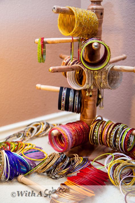 Bangles organization | With A Spin Bangles Organization, Bangles Organizer, Jewelery Storage, Dig Jewelry, Thigh Jewelry, Organizing Jewelry, Bangles And Bracelets, Facade Ideas, Dresser Drawer Organization