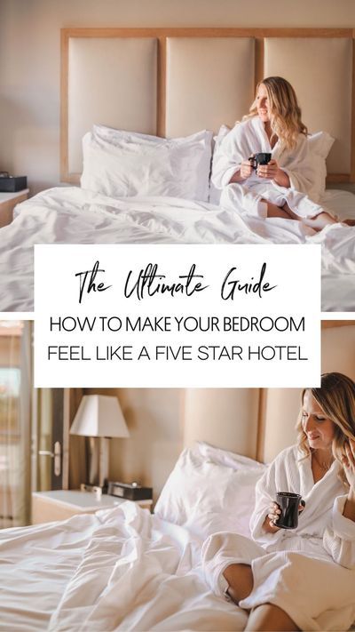 Hotel Like Guest Bedroom, Five Star Hotel Room Interior Design, Make Bed Like Hotel, Colors Bedroom, Guest Bedroom Design, Hotel Sheets, Bedroom Upgrade, Room Hacks, Bedroom Organization