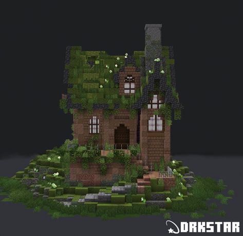 Minecraft Dark Forest Build, Small Witch Hut Minecraft, Maximalist Minecraft House, Pale Garden Builds Minecraft, Swamp Minecraft House, Minecraft Spooky House, Minecraft Swamp Village, Minecraft Dark Academia, Dark Academia Minecraft