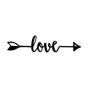 Arrow Silhouette, Tattoo Store, Heartbeat Tattoo, Love Arrow, 심플한 그림, Arrow Tattoo, Word Love, Dessin Adorable, Silhouette Design Store