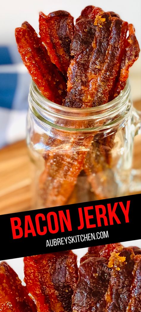 Dehydrator Bacon Jerky, Healthy Jerky Recipes, Bacon Jerky Air Fryer, Homemade Jerky Seasoning Recipes, Bacon Jerky Recipe, Sweet Jerky Recipes, Turkey Jerky Recipe Air Fryer, Bacon Jerky In The Oven, Airfryer Jerky