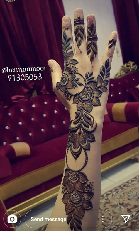 Kafif Design, Mehndi Designs Unique, Simple Mehandi, Khafif Mehndi Design, Floral Henna Designs, Unique Mehndi, Bridal Mehendi Designs Hands, Rose Mehndi Designs, Engagement Mehndi Designs