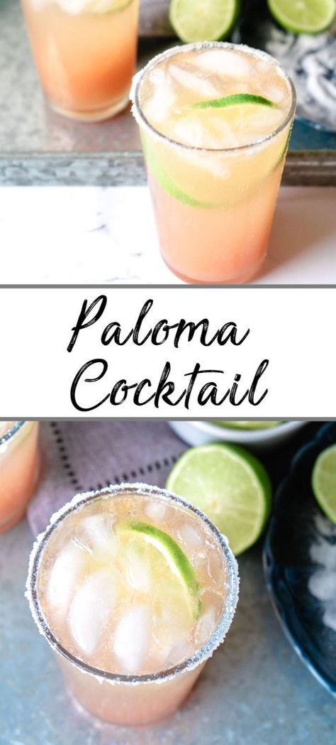 Refreshing & simple this Paloma Drink Recipe combines the tart flavours of grapefruit juice, lime, and club soda along with your favourite Reposado Tequila. #palomacocktail #palomacocktailtequila #palomarecipe #palomacocktailtequilarecipe #palomadrink #tequiladrinks #tequilacocktails Paloma Drink, Paloma Recipe, Tequila Recipe, Paloma Cocktail, Grapefruit Soda, Tequila Drinks, Reposado Tequila, Summer Cocktail Recipes, Cocktail Drinks Recipes