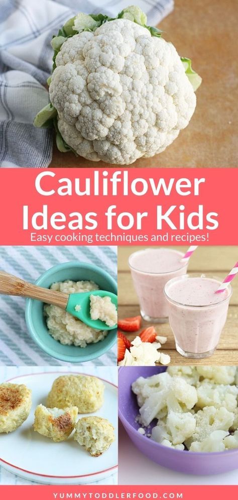 Ways To Cook Cauliflower, Cook Cauliflower, How To Cook Cauliflower, Toddler Picky Eater, Healthy Cheese, Easy Toddler Meals, Toddler Dinner, Easy Baby Food Recipes, Steamed Cauliflower