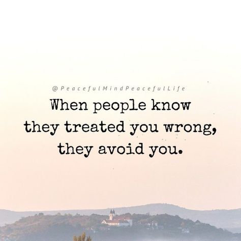 Peaceful Mind Peaceful Life on Instagram: "As Maya Angelou said, “When people show you who they are, believe them the first time.” Protect your peace and sanity.💖 (Image text: When people know they treated you wrong, they avoid you.-unknown)" One Upper Quotes, Excluding People Quotes, People Pleasing Quotes, Pleasing Quotes, Believe Them The First Time, Genuine People Quotes, Normal People Quotes, Self Centered People, Individuality Quotes