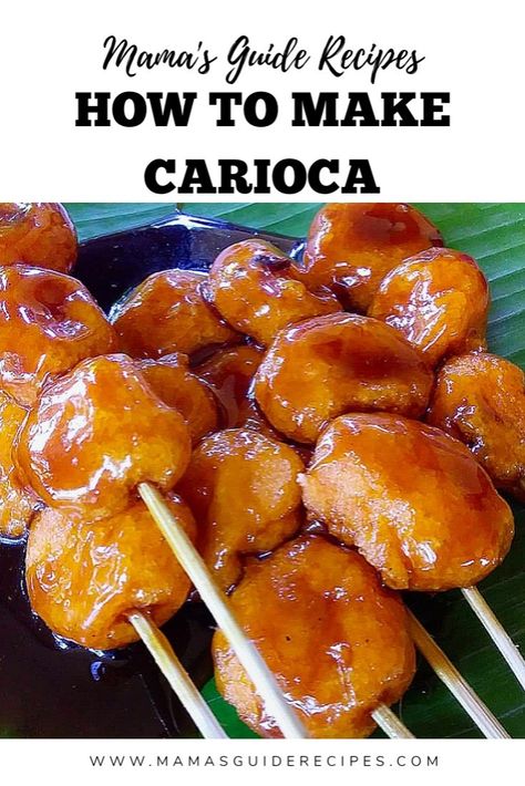 HOW TO MAKE CARIOCA, these are so easy to make and my favorite! Your kids will surely like these native delicacy or streetfood merienda. Filipino Meryenda Recipes, Pinoy Merienda Recipes, Filipino Merienda Ideas, Pinoy Merienda, Carioca Recipe Filipino Desserts, Merienda Pinoy, Filipino Kakanin, Cascaron Filipino Dessert, Karioka Recipe