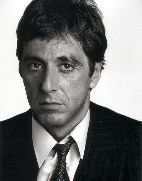 Donnie Brasco, Scarface Movie, The Godfather Part Ii, Dog Day Afternoon, Tony Montana, Al Pacino, Celebrity Portraits, Black And White Portraits, Hollywood Celebrities