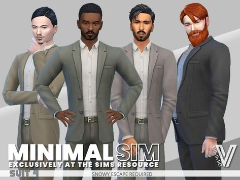 The Sims Resource - MinimalSim Suit 4 Sims 4 Male, Mod Suits, Masculine Clothing, Sims 4 Male Clothes, Cc Shopping, Male Clothes, Male Clothing, Wealthy Men, Men In Kilts