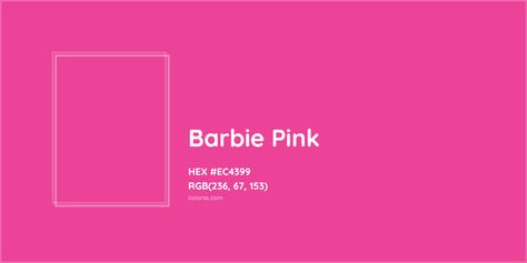 About Barbie Pink Color - Color codes, similar colors and paints Barbie Pink Hex Code, Barbie Paint Colors, Barbie Color Palette Code, Barbie Pink Pantone, Barbie Pink Palette, Barbie Pallete Color, Barbie Pink Paint Color, Barbie Pink Color Palette, Pink Paint Colors Behr