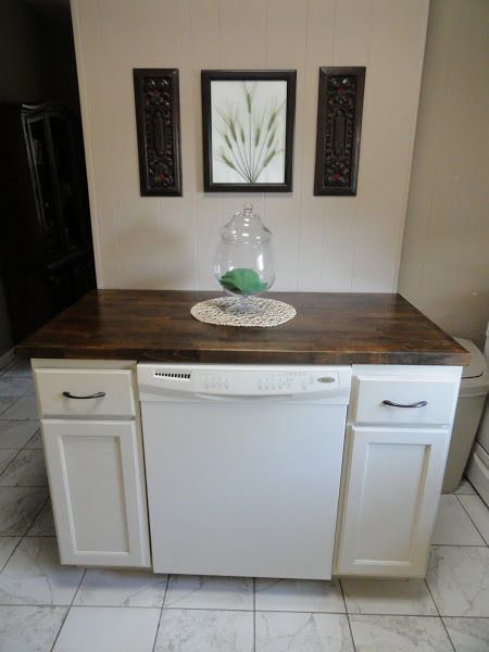 The Precious Little Things in Life: DIY Dishwasher Cabinet *Pinning this so I don't lose it. We might do this. Dishwasher Cabinet, Portable Dishwasher, Budget Kitchen Remodel, Rustic Kitchen Island, Outdoor Kitchen Appliances, Kitchen Island With Seating, Diy Kitchen Island, Kitchen Island Design, Diy Cabinets