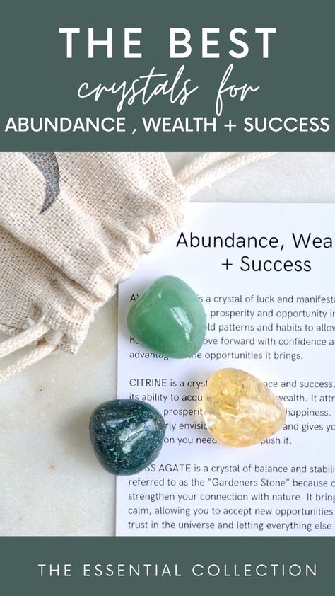 The Best Crystals to Attract Abundance, Wealth + Success | Abundace Crystals | Crystal Kits | Become a Money Magnet The Essential Collection Crystals + Gemstones Australia #abundance #wealth #success Crystals For Abundance, Abundance Crystals, Crystals For Wealth, Candida Diet Recipes, Crystal Healing Chart, Feng Shui Crystals, Healing Crystals For You, Attracting Abundance, Beauty Hacks Nails