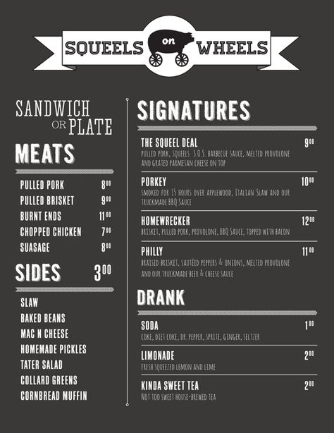 Food Truck Identity on Behance Bbq Menu Design, Food Truck Menu Ideas, Vegan Quesadilla, Bbq Food Truck, Fun Branding, Barbecue Food, Food Truck Menu, Truck Names, Michael Bennett