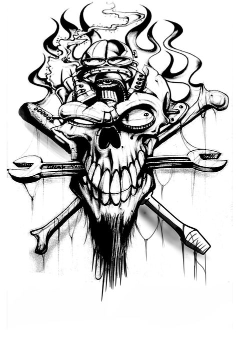 Gear Head Tattoo Ideas, Wrench Tattoo Mechanic, Gear Head Tattoo, Head Tattoo Ideas, Piston Tattoo, Gear Drawing, Mechanic Svg, Skulls Wallpaper, Black Skulls Wallpaper