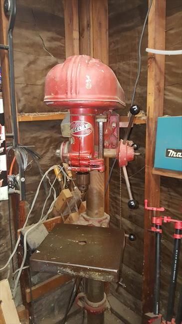 Vintage Machine, Drill Presses, Mens Tools, Shop Tools, Antique Tools, Woodworking Machine, Dream Machine, Old Tools, Drill Press