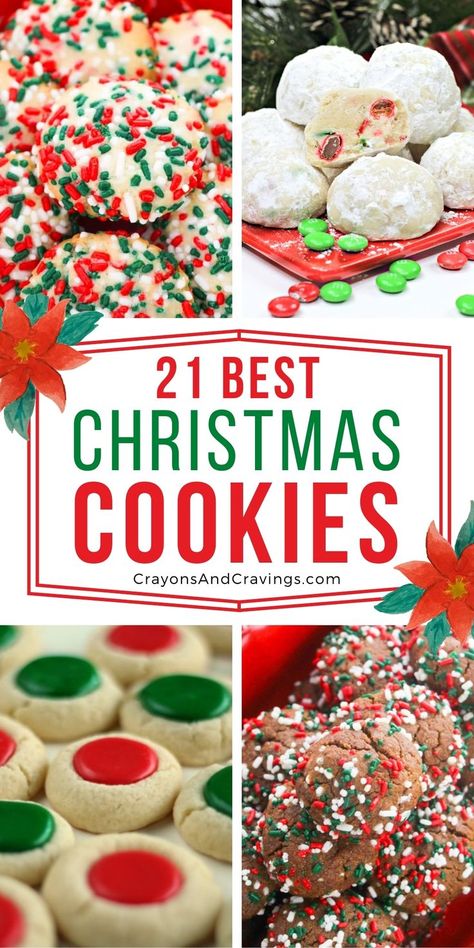 Cookies Thumbprint, The Best Christmas Cookies, Best Christmas Cookie Recipes, Christmas Cookie Exchange Recipes, Christmas Cookie Swap, Christmas Cookie Recipes Holiday, Cookie Exchange Recipes, Best Christmas Cookie Recipe, Cute Christmas Cookies