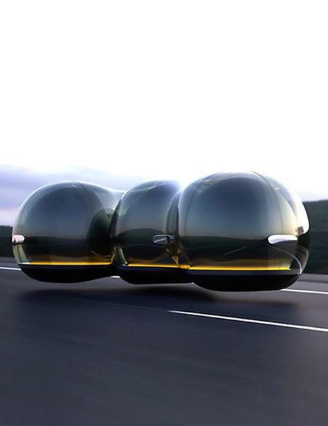 The Float is designed to take the social interaction of Facebook into the world of cars. The glass machine will look like a bubble when on the roads, floating around using magnetic levitation tech, while able to connect to other pods to create a weird bubblewrap-style convoy. Seats can swivel and sliding doors open to force you to interact while The Float can bob around in any direction. Floating Objects, Floating Car, Futuristic Vehicles, Luxury Campers, Futuristic Designs, Competition Winner, Magnetic Levitation, Car Glass, Futuristic Cars