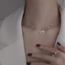 925 Sterling Silver Double layer Necklace Round Shiny Full Zircon Long pendant Necklaces Gift For Girl Fine Accessories NK062|Pendants| - AliExpress Pendants Diamond, Silver Chain Pendant, Rectangle Pendant, Square Necklace, Cubic Zirconia Necklace, Crystal Chain, Geometric Necklace, Heart Shape Pendant, Circle Necklace