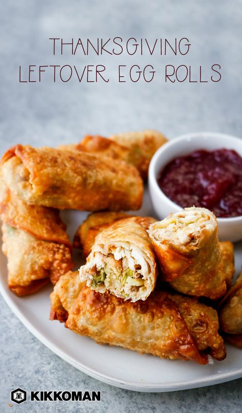 Egg Roll Appetizers, Leftover Turkey And Stuffing, Basil Strawberry, Roll Appetizers, Single Summer, Fresh Cranberry Sauce, Turkey And Stuffing, Fresh Cranberry, Thanksgiving Leftover