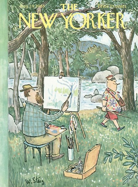 The New Yorker August 24, 1963 Issue | The New Yorker Animation Dreamworks, William Steig, The New Yorker Magazine, Vintage Cover, New Yorker Magazine, New Yorker Covers, Hans Christian, Book Cover Art, Vintage Magazines