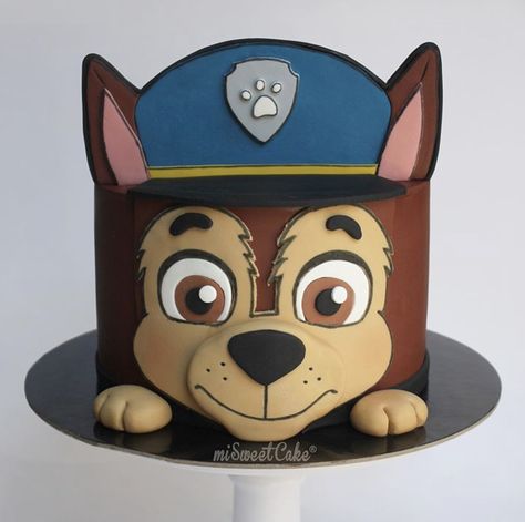 Chase Paw Patrol Cake, Paw Patrol Chase Cake, Chase Cake, Diy Cookies, Paw Patrol Vehicles, Paw Patrol Birthday Cake, Construction Cake, Paw Patrol Cake, Chase Paw Patrol