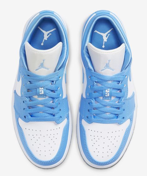 WMNS Air Jordan 1 Low "University Blue" - EUKICKS Low Top Jordan 1 Outfit, Jordan 1 Low University Blue, Joker Animated, Air Jordan 1 Low Unc, Jordan 1 Low Unc, Best Summer Shoes, Belle Shoes, Nike Shoes Blue, Jordan 1 Outfit