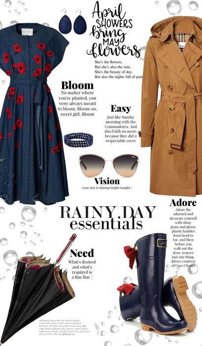 April showers rainy day essentials Outfit | ShopLook Rainy Day Farmers Market Outfit, Warm Rainy Day Outfit, Rainy Spring Outfit, Rainy Day Outfit For Spring, Rainy Day Outfit For Work, Rainy Day Dress Outfit, Farmers Market Outfit, Instagram Feed Planner, Spring Work Outfits