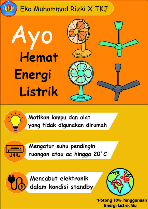 #poster #posterkelas #ekomuhammadrizki Hemat Energi, Self Reminder, Free Fire, Ipa, Classroom Decor, Paper Dolls, Save Energy, Back To School, Crafts For Kids