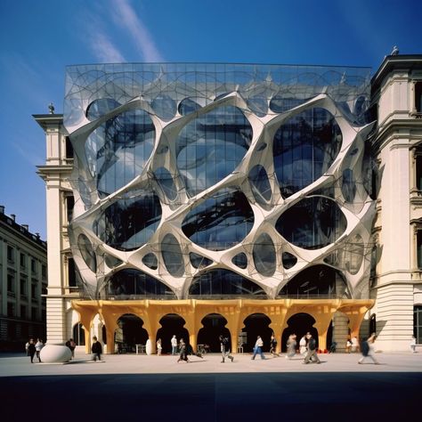 Impressive Architecture, Fluidity Architecture, Industrial Architecture Design, Relaxing Architecture, Architecture Futuristic, Computational Design Architecture, Interconnected Architecture, Symbiosis Architecture, Hi Tech Architecture